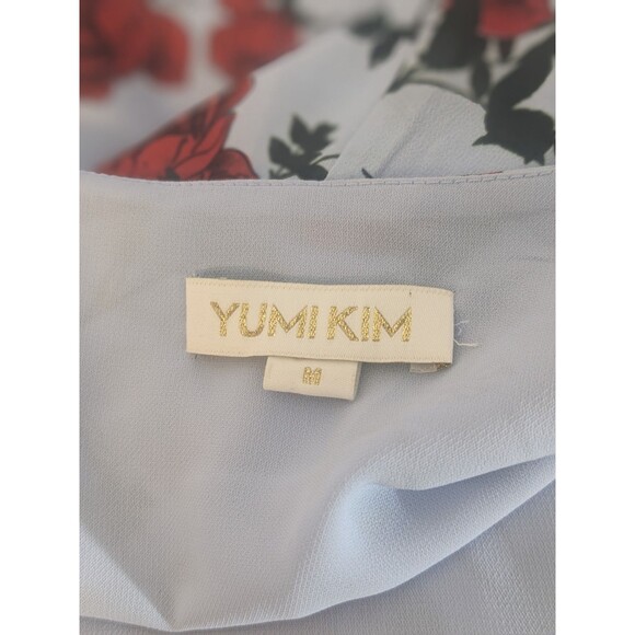 YUMI KIM Blue Juliette Fortune Teller Lined Maxi Wrap Dress Size Medium - Picture 7 of 9